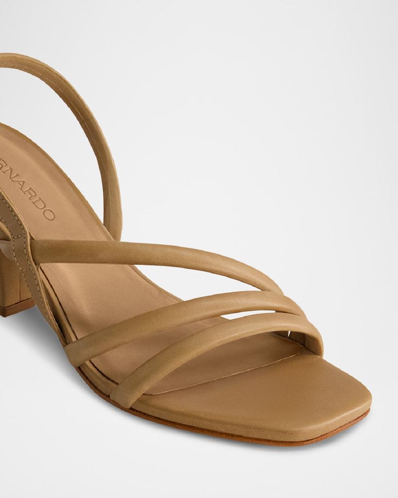 Bernardo Naples Strappy Leather Slingback Sandals