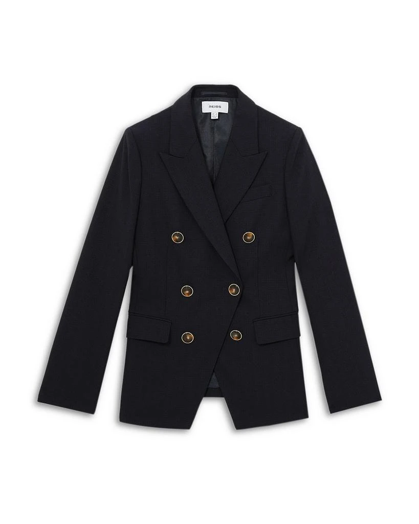 REISS Lia DNA Double Breasted Blazer Navy 6
