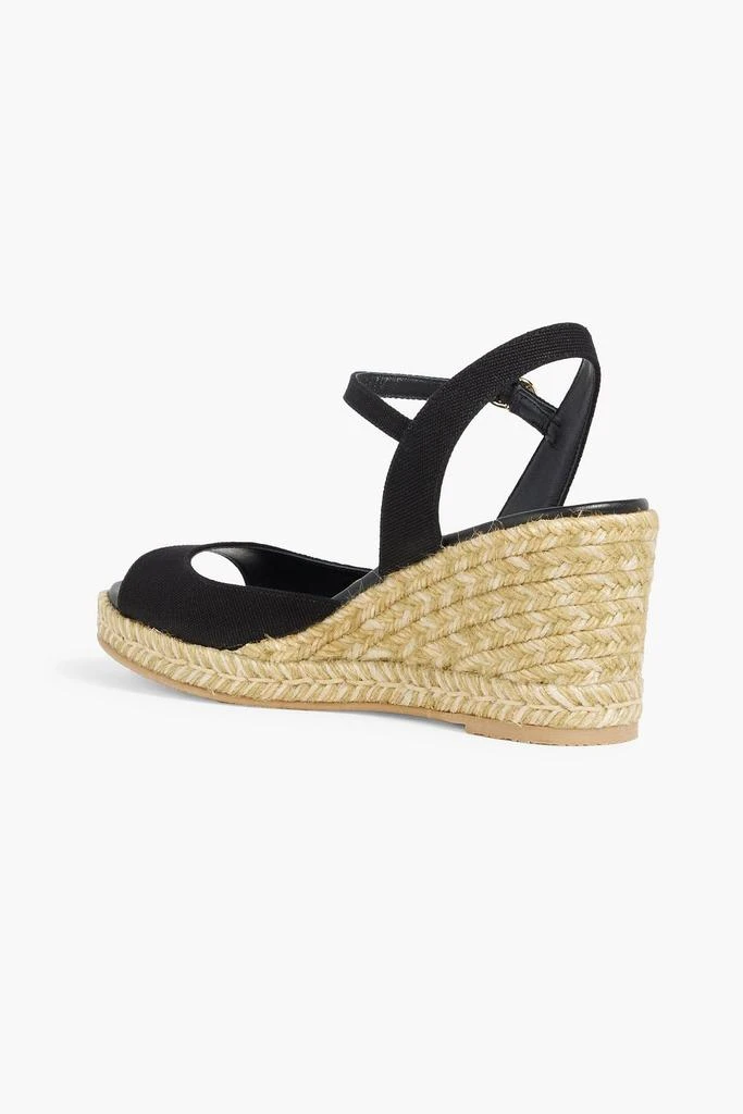 STUART WEITZMAN Tia canvas espadrille wedge sandals 3