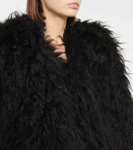 ANN DEMEULEMEESTER Norine faux fur minidress 4