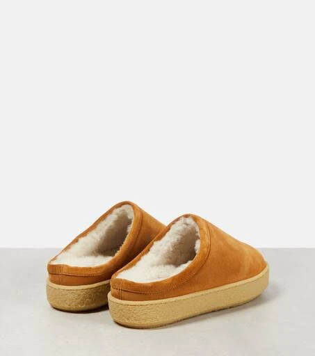Isabel Marant Fozee shearling-lined suede slippers 3