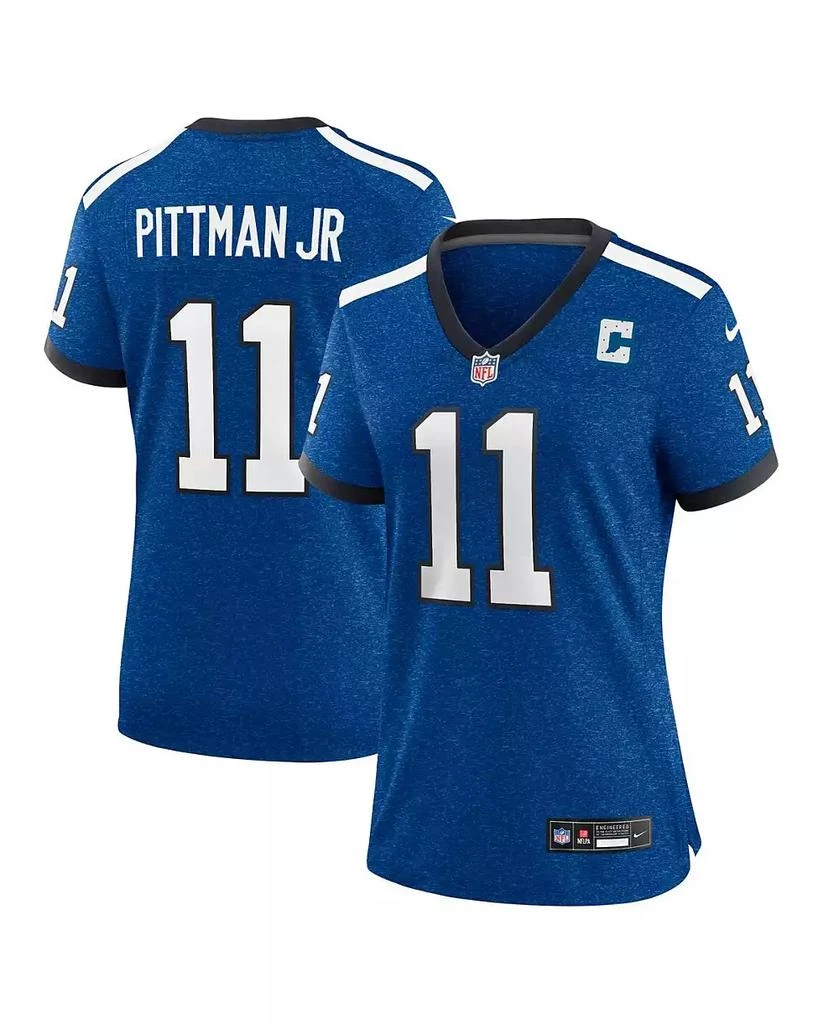 NIKE Women's Michael Pittman Jr. Royal Indianapolis Colts Indiana Nights Alternate Game Jersey 1