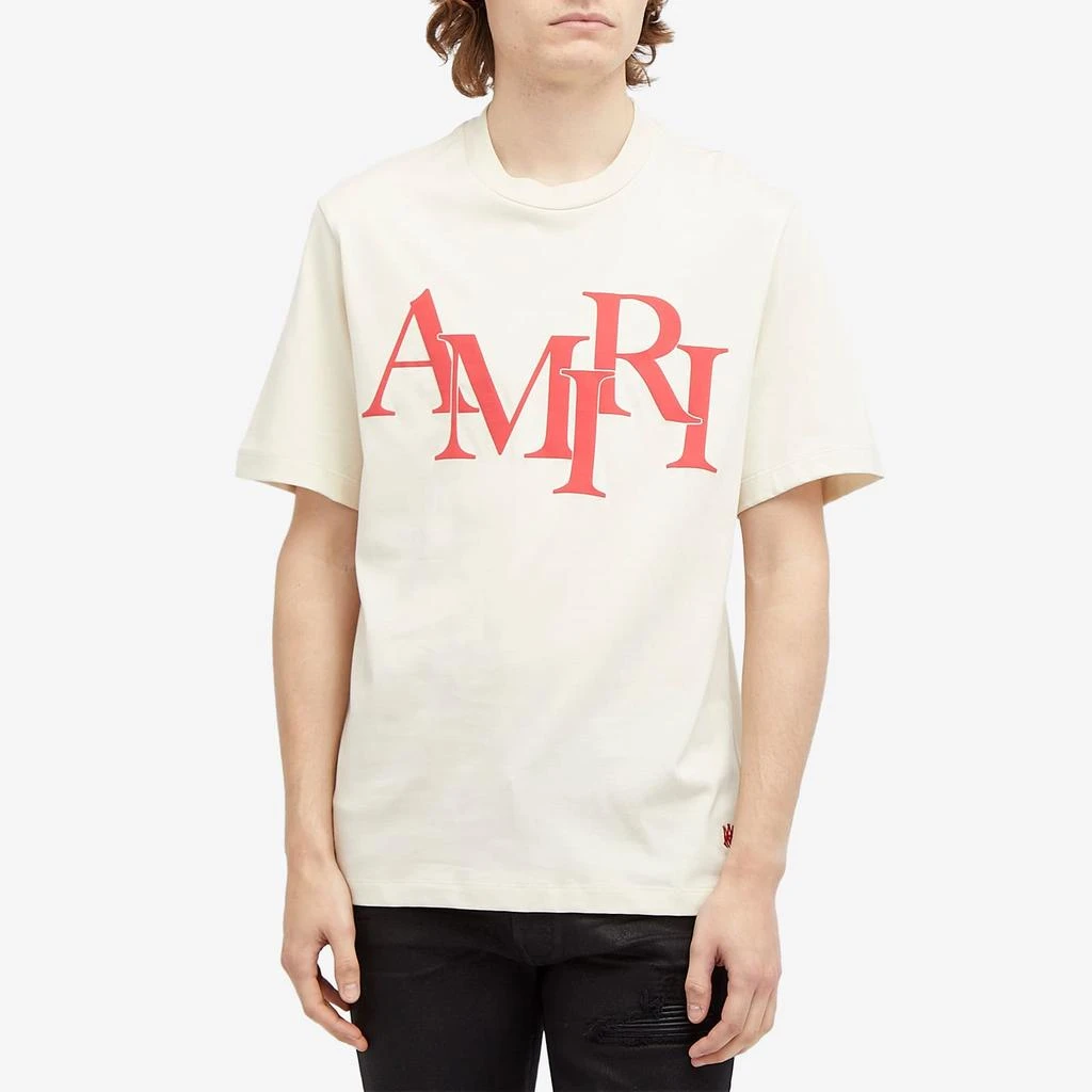 AMIRI AMIRI Staggered Logo T-Shirt 2