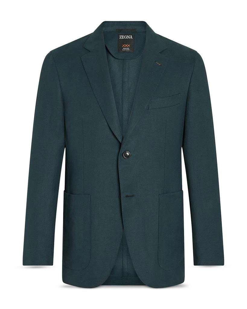 Zegna Oasi Lino Blue Flower Jacket 1