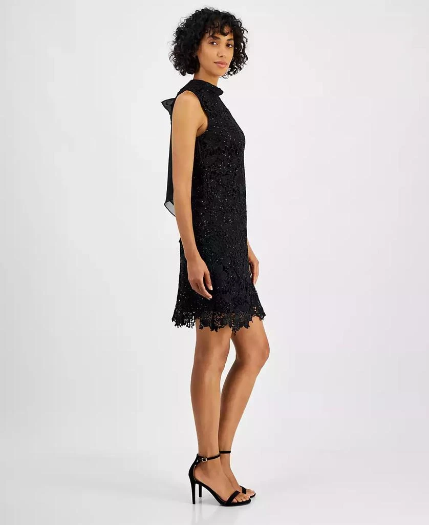 Robbie Bee Petite Mock-Neck Sleeveless A-Line Dress 3