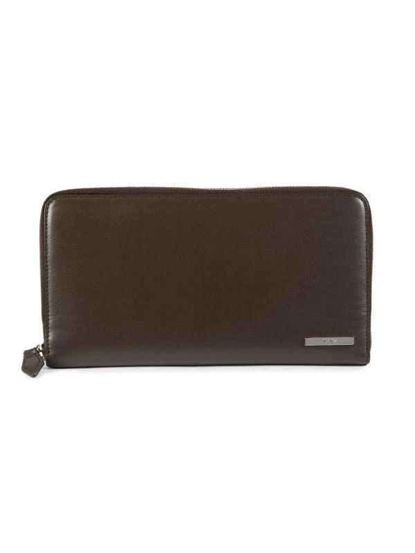 Tod's Big Barret Zip Around Leather Wallet 1