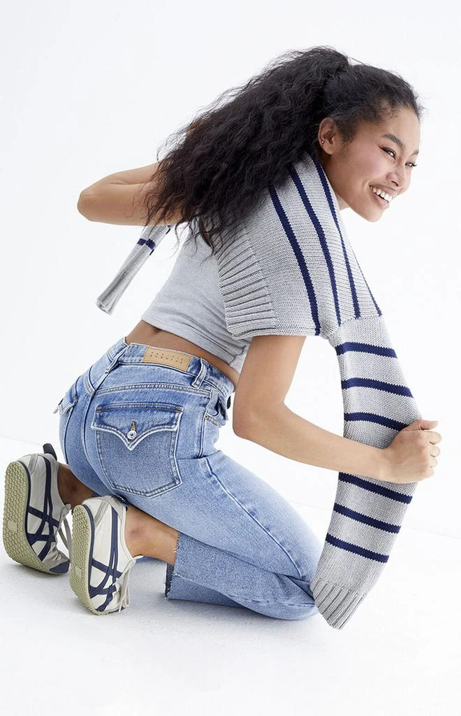PacSun Nora Cropped Wide Leg Jeans Medium Indigo 2