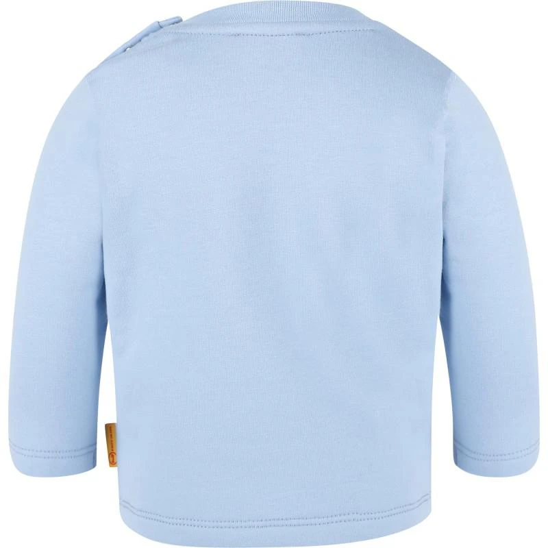 Steiff Logo bear in beanie long sleeved t shirt in blue 2