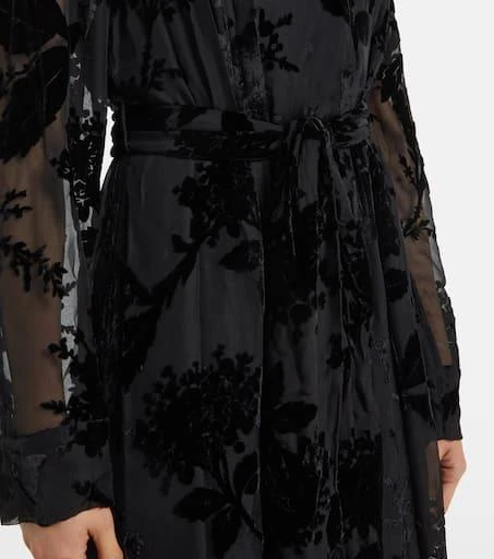 Zimmermann Burnout Sheath floral velvet maxi dress 5