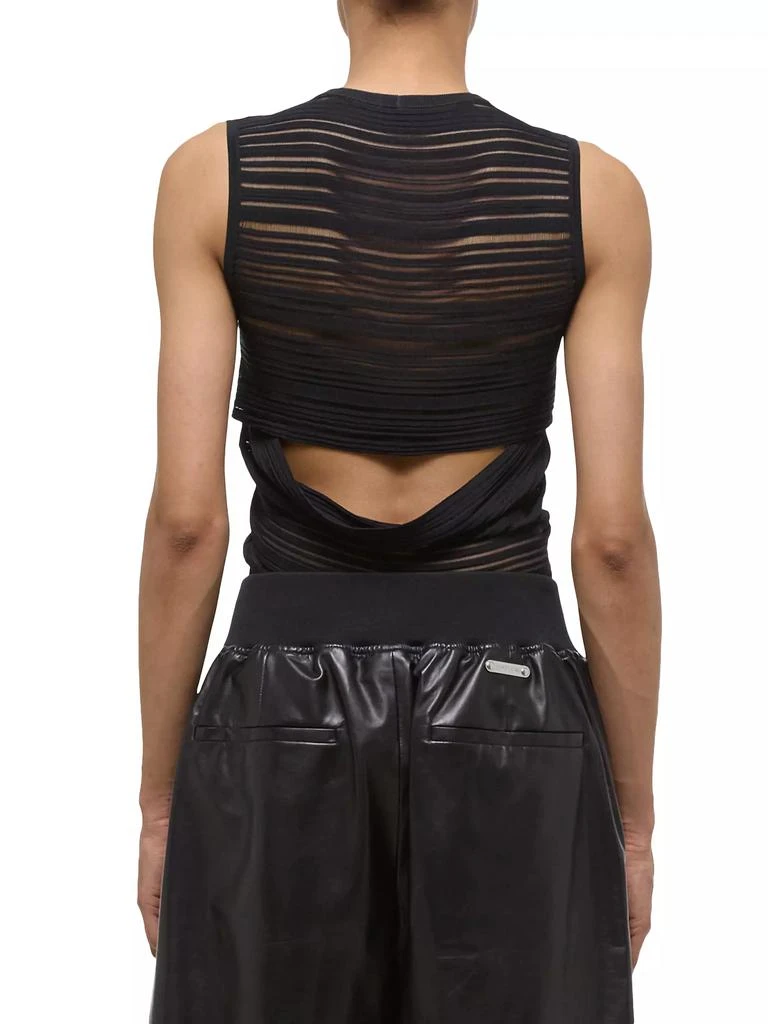 Helmut Lang Ribbed Open-Back Tank 5