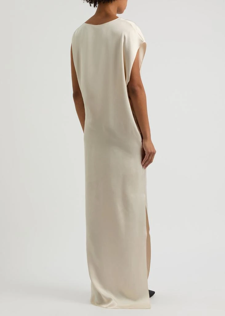 THE ROW Esmee gathered satin maxi dress 3