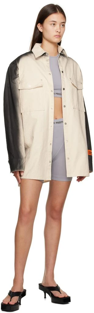 Heron Preston Gray Cropped Sport Top 4