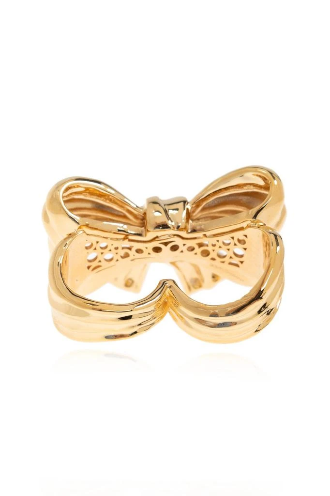Dolce & Gabbana Dolce & Gabbana Bow-Detailed Two Finger Ring 2