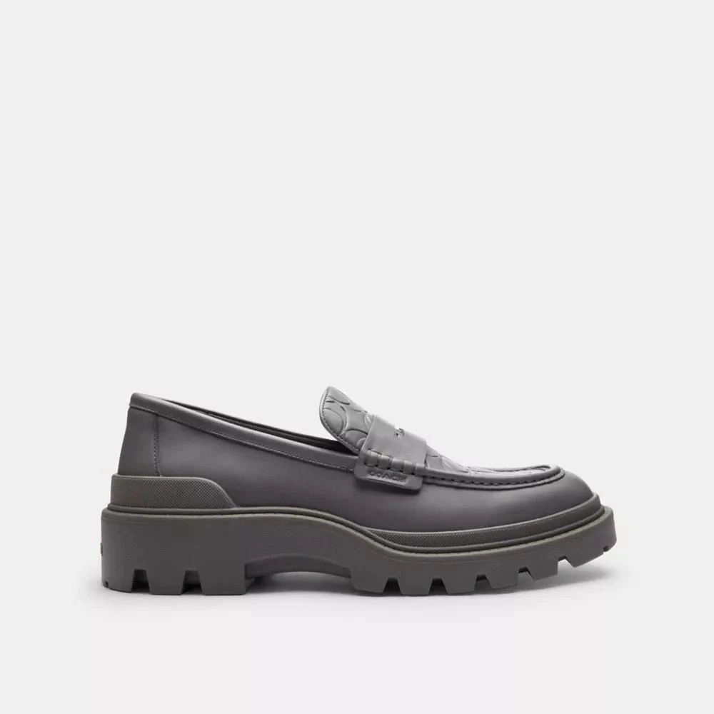 Coach Loafer With Signature Print 1