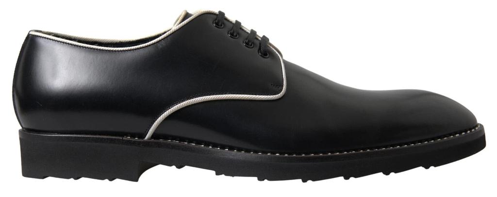 Dolce & Gabbana Dolce & Gabbana Black White Leather Formal Dress Shoes