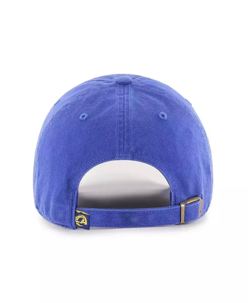 47 Brand Men's '47 Royal Los Angeles Rams Clean Up Team Script Adjustable Hat 2