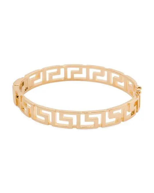 MIA FIORE Made In Italy 18kt Gold Plated Open Greek Key Bracelet