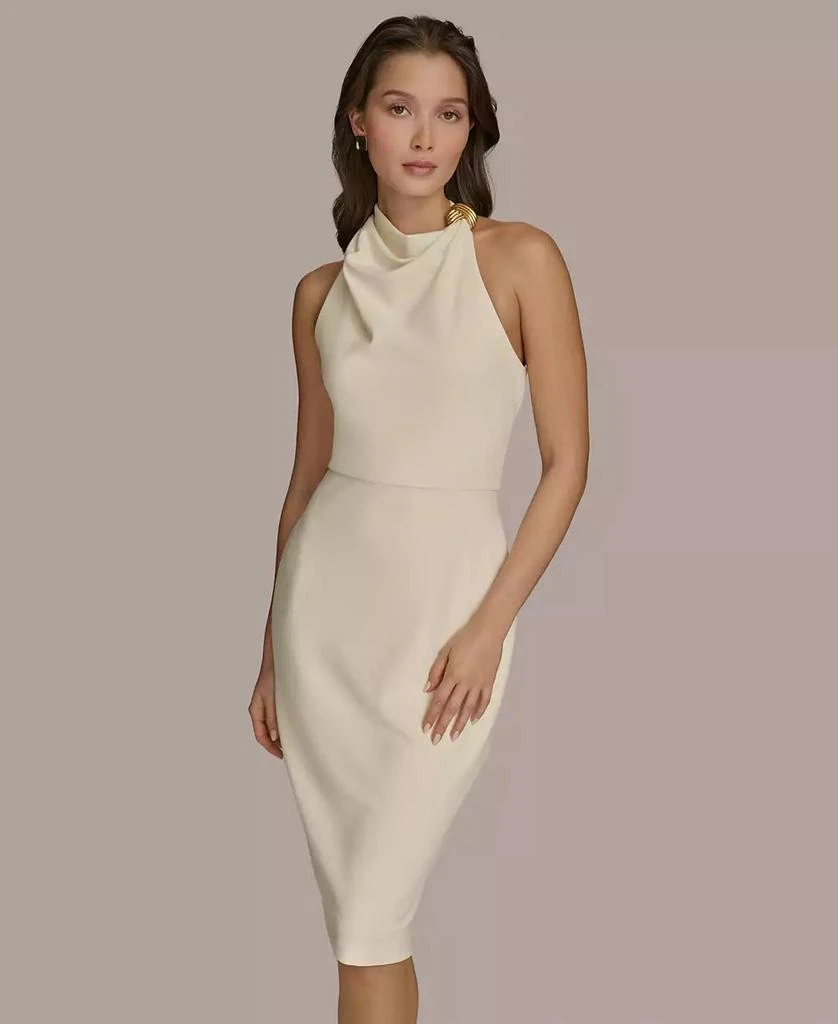 Donna Karan Women's Cowlneck Sheath Dress 3