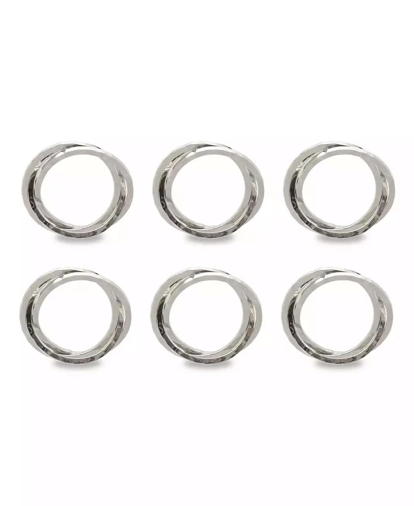 Design Imports Intertwined Napkin Ring Set of 6 6