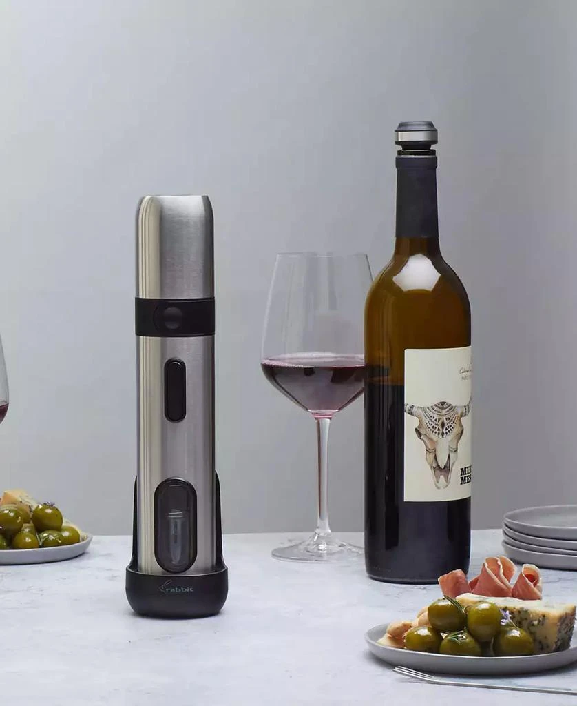 Rabbit Electric Corkscrew and Preserver, Stainless Steel 7