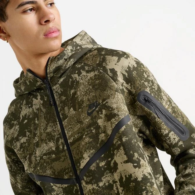 NIKE Men's Nike Tech Fleece Camo Windrunner Full-Zip Hoodie 5