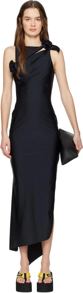 knee-length dress 3/4 Sleeves Midi Knee Length Dress 8526 XS / Burgundy(Maroon)