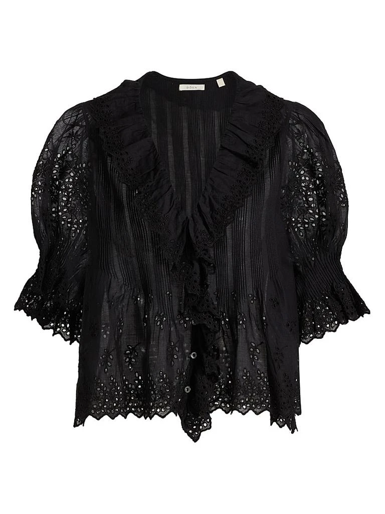 DÔEN Henri Voile Eyelet Top 1