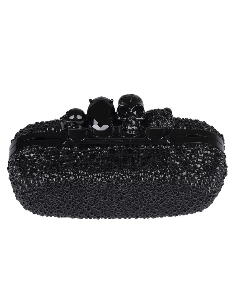 Alexander McQueen Alexander McQueen Four Ring Skull Detailed Clutch Bag 6