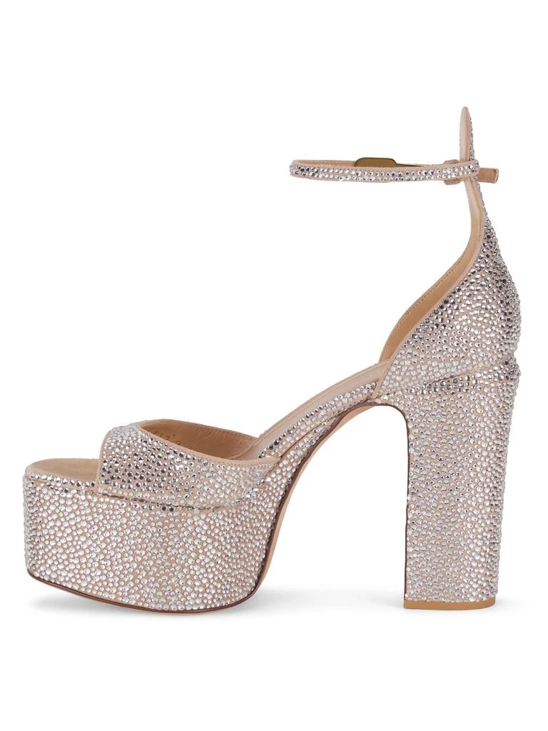Valentino Tan-Go 120MM Crystal-Embellished Leather Platform Sandals 4