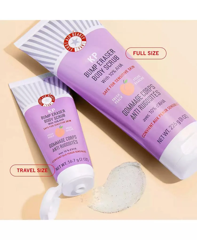 First Aid Beauty KP Bump Eraser Body Scrub With 10% AHA - Peach, 2 oz. 9