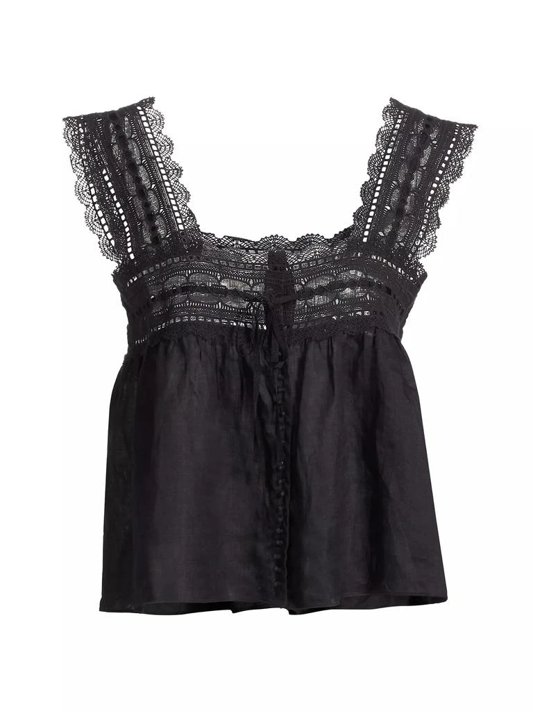 DÔEN Vera Lace-Trimmed Sleeveless Top 1