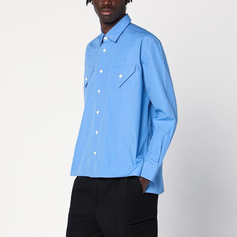 Namacheko Men's blue Cotton Shirt