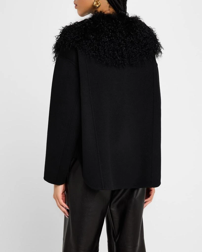 Kobi Halperin Shirley Wool Shearling-Collar Coat 3