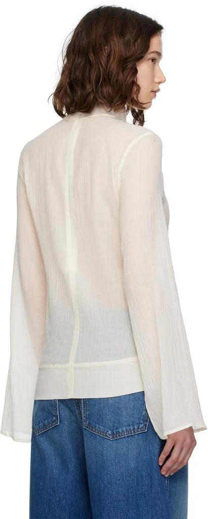 Totême Off-White Slit Sleeve Blouse 3