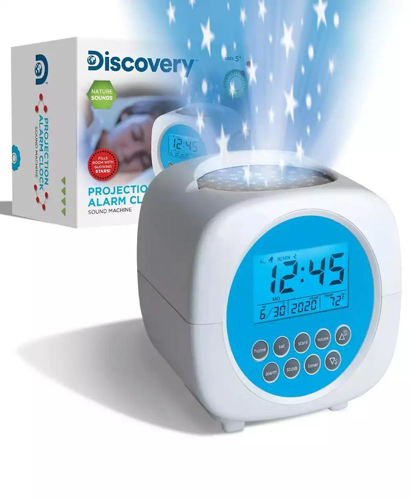 Discovery Kids Moon & Stars Projection Alarm Clock & Sound Machine 1