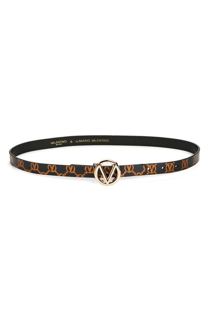 Mario Valentino Giusy Baby Monogram Logo Buckle Belt 1