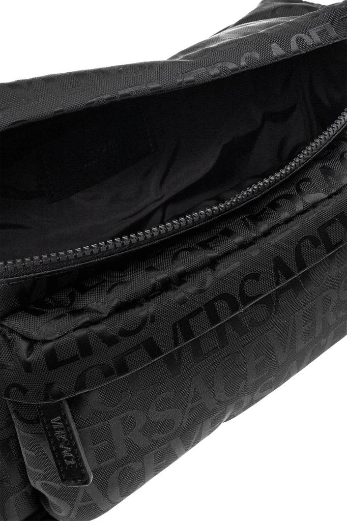 Versace Versace Logo-Printed Zipped Belt Bag 4