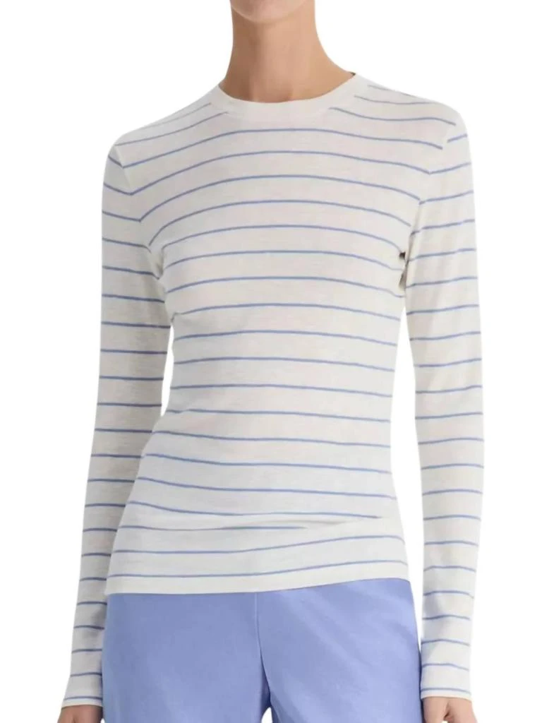 Vince Vince - STRIPED LONG SLEEVE CREW TEE 1