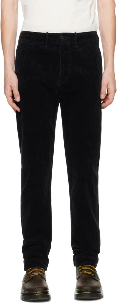 RRL Black Officer's Trousers 1