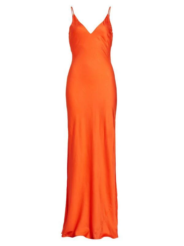 L'Agence Jet Satin Gown 5