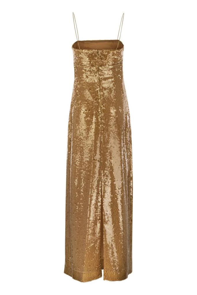 MAX MARA STUDIO ORANGE - SEQUINED SHEATH DRESS 2