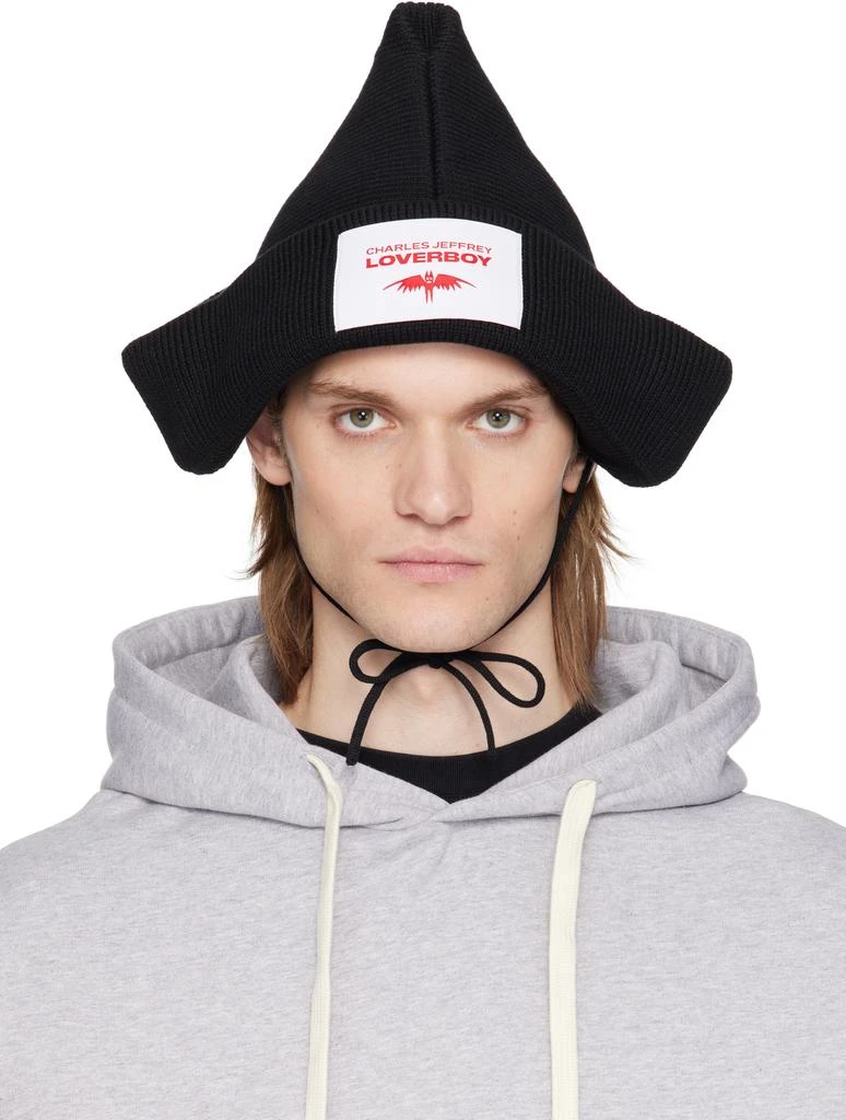 Charles Jeffrey Loverboy Black Paper Boat Beanie 1
