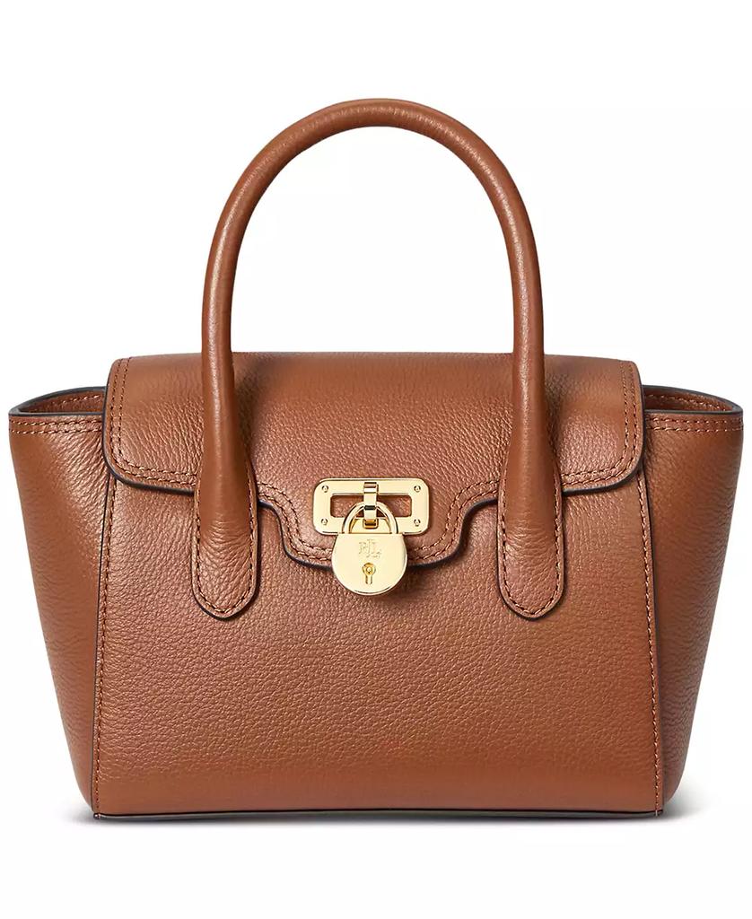 Ralph Lauren Tanner Small Pebbled Leather Satchel