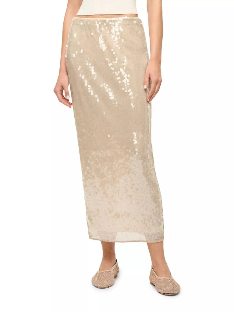 Staud Casey Sequin Maxi Skirt 2