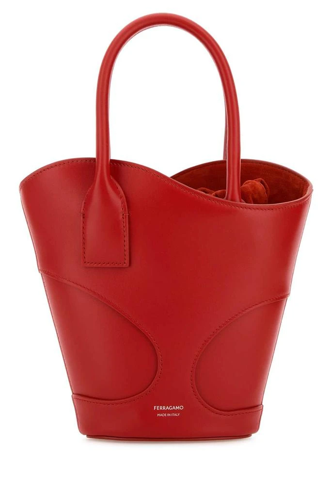 Salvatore Ferragamo Red Leather Handbag 1