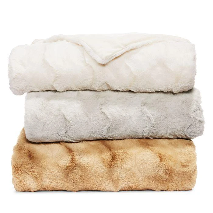 Hudson Marble Faux Fur Throw - Exclusive 4