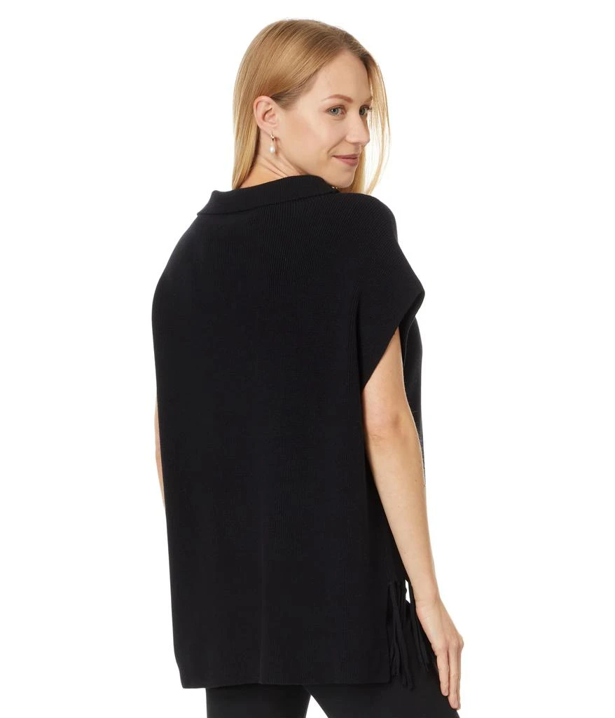Elliott Lauren Modal Knits - Sleeveless Turtleneck Sweater with Fringe detail 2