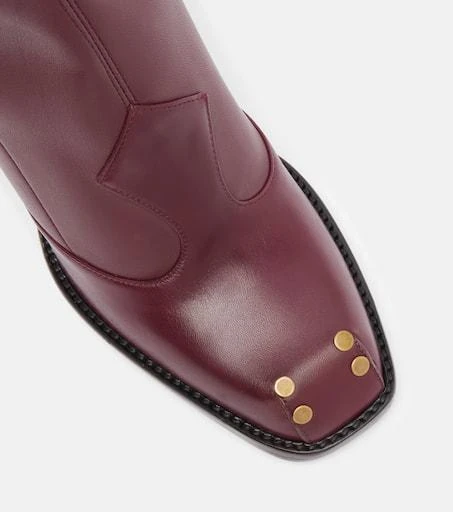 ETRO Studded leather knee-high boots 5