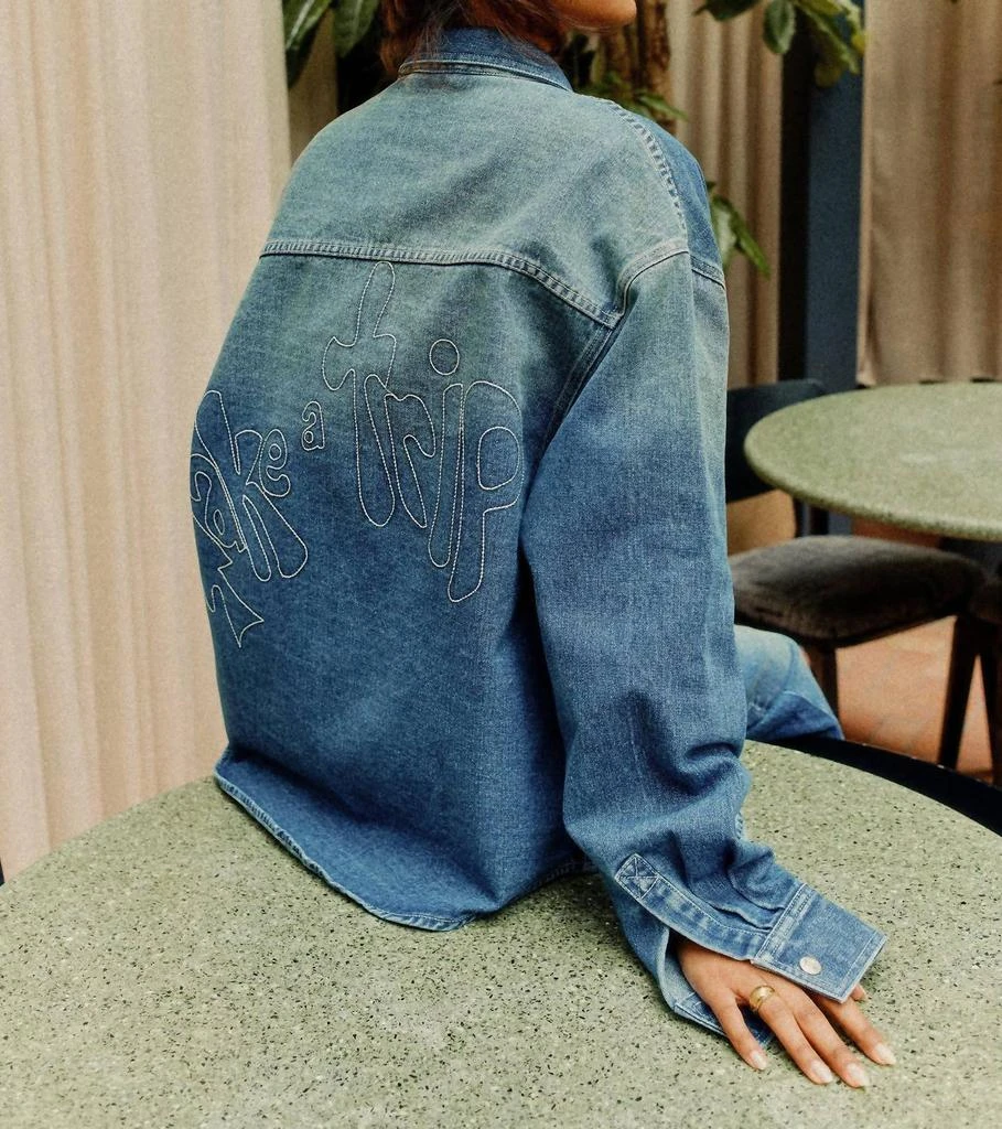 House Of Sunny House Of Sunny - Take A Trip Topstitch Shirt 3