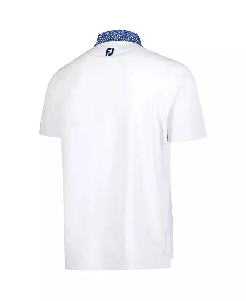 FootJoy Men's White TOUR Championship Tulip ProDry Polo 3